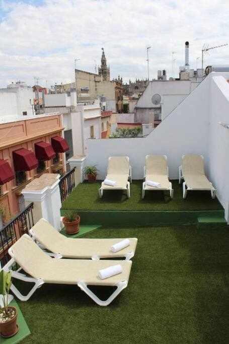Casa Palacio Del Siglo XVIII En Centro Sevilla Eksteriør bilde