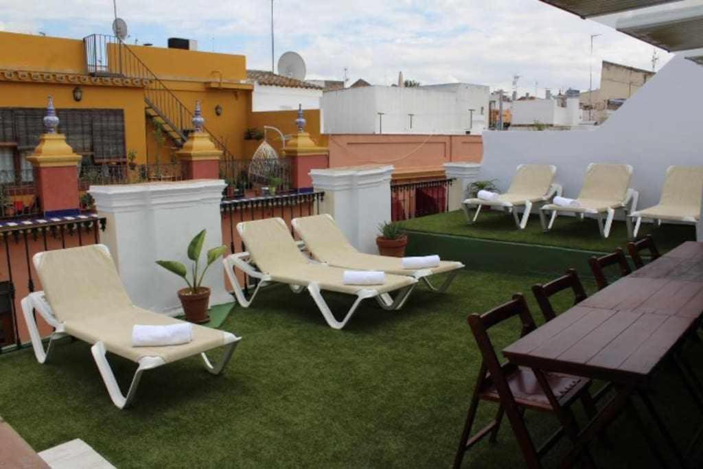 Casa Palacio Del Siglo XVIII En Centro Sevilla Eksteriør bilde